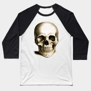 One For Sorrow - Anatomical Drawing Of A Skull Baseball T-Shirt